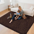 4x6 Area Rug for Living Room: Ultra Soft Fluffy Rug Modern Large Thicked Shag - Image 4