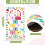 Hopscotch Rug for Kids, Hopscotch Play Mat, ABC Classroom Learning Mat - Image 3