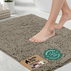 GORILLA GRIP Bath Rug Mat 36x24, Thick Soft Absorbent Chenille, Quick Dry by Unknown