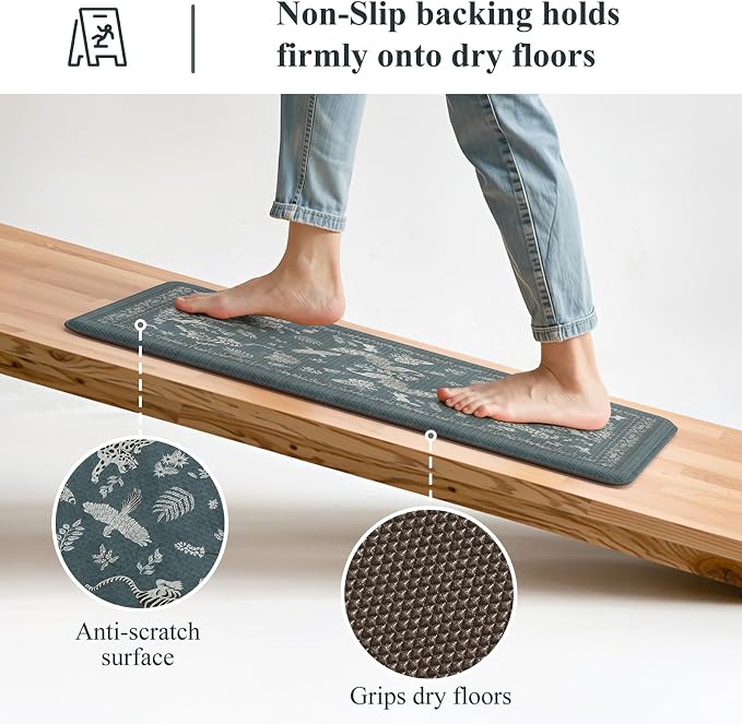 LEEVAN Anti Fatigue Mats for Kitchen Floor Non-Slip, Cushioned Kitchen Mats for - Image 4