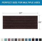 H.VERSAILTEX Bathroom Rugs Bath Mat Runner Rug Non Slip Kitchen Rug Extra Long - Image 2