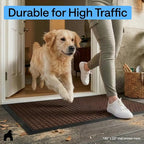 GORILLA GRIP 100% Waterproof All-Season WeatherMAX Doormat, US Designed Natural - Image 7