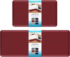 HappyTrends 2 PCS Kitchen Mat Cushioned Anti-Fatigue Floor Mat, Heavy Duty by HappyTrends