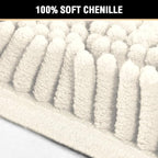 H.VERSAILTEX Microfiber Bath Rugs Chenille Floor Mat Ultra Soft Washable - Image 3