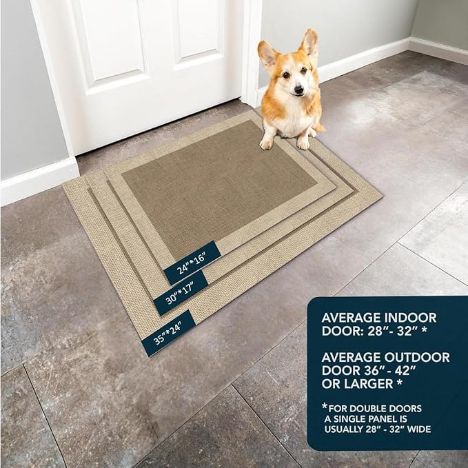 Ultra Thin Door Mat Indoor Entrance, 1/10 in Thin Door Mats - Image 7