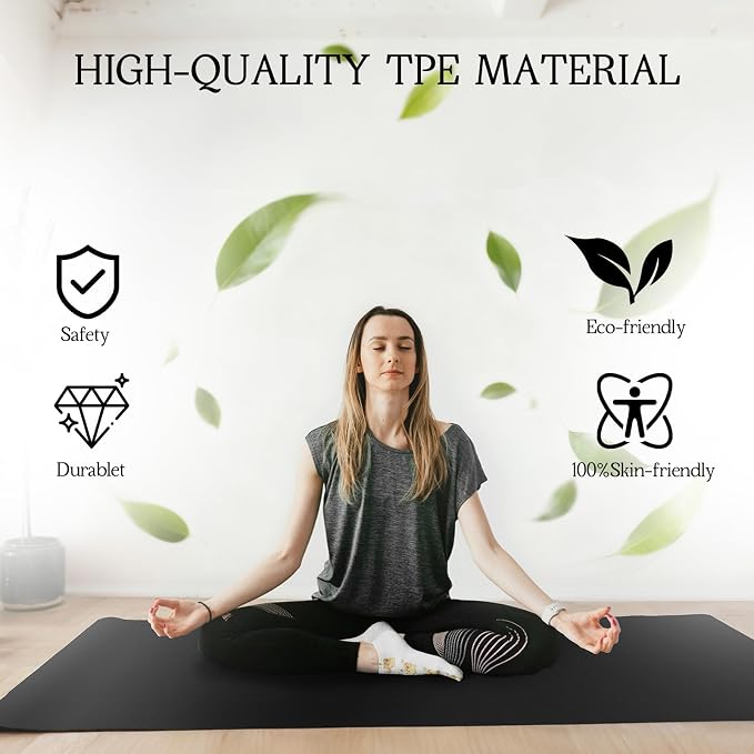 VTORY Extra Large Yoga Mat Thick Exercise Mat - Image 7