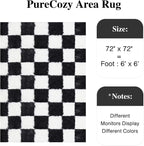 PureCozy Checkered Round Rugs 6ft - Image 2