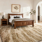 Area Rugs for Living Room, Tie-Dyed 5x8 Feet Soft Fluffy Shagg Plush Rug High - Image 3