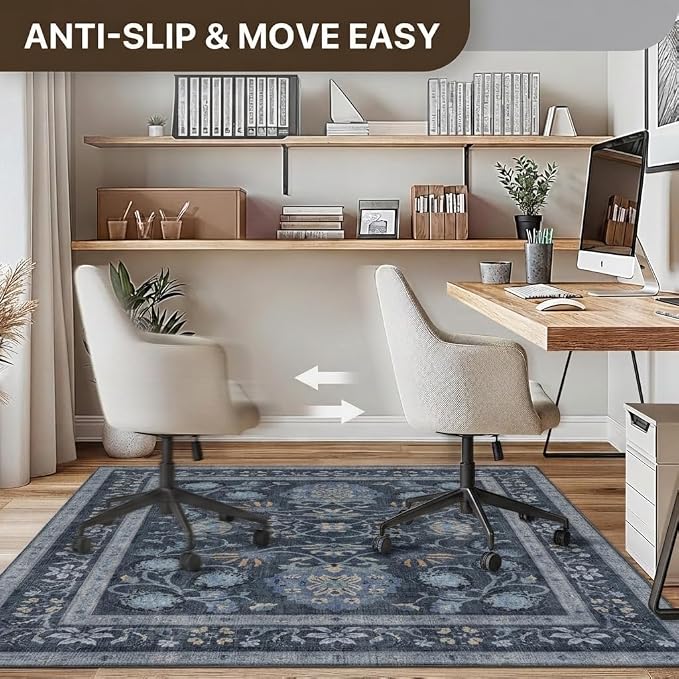 48"x60" Office Chair Mat for Hardwood Tile Floor, Under Desk Carpet Protector - Image 4