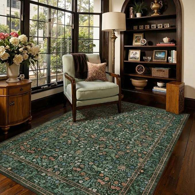 Rugxara 4x6 Area Rugs for Living Room Bedroom, Large Washable Rug, Non Slip & by Rugxara