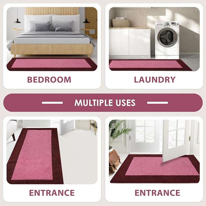 Machine Washable Kitchen Rug 24" x 70", Non Slip Kitchen Mat - Image 4