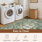 Lessymo Washable 8×10 Green Area Rugs - Image 4
