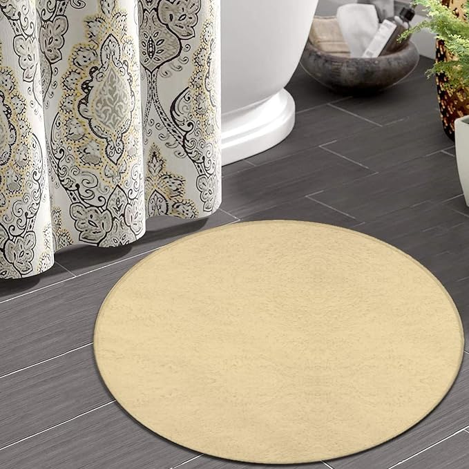 Large Round Area Rug Home Decor Modern Bathroom Rug Kitchen Office Circle Rug - Image 4