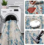 2x5 Washable Runner Rugs，Modern Abstract Rug Runner, Ultra-Thin Kitchen Runner - Image 4