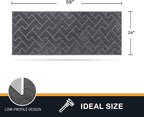 PURRUGS Dirt Trapping Door Mat 24" x 59", Non-Slip Machine Washable Entry Rug - Image 2