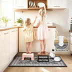 HEBE Boho Kitchen Rugs Sets of 2, Non Slip Washable Kitchen Mats - Image 7
