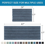 H.VERSAILTEX Bathroom Rug Sets 2 Piece Bath Mats Non Slip Thick Soft Chenille - Image 2