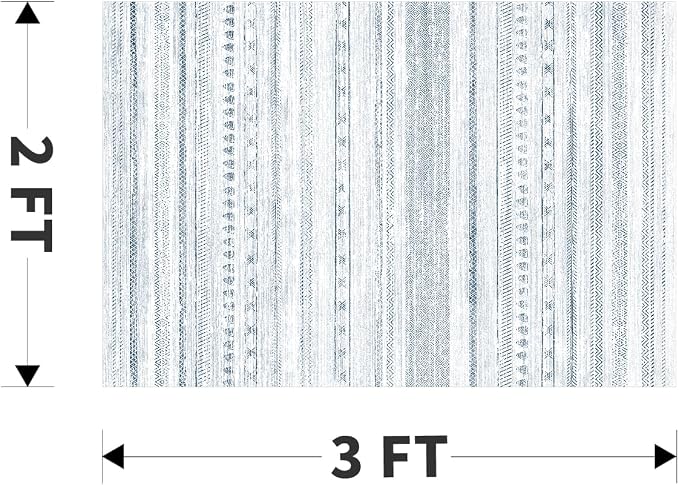 Small Area Rug-2x3 Entryway Rug Non Slip Washable Low Pile Indoor Door Mat - Image 2