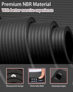 Yoga Mat for Men Women Extra Wide Exercise Mat 76"x35" 15mm Thick Large Workout - Image 4