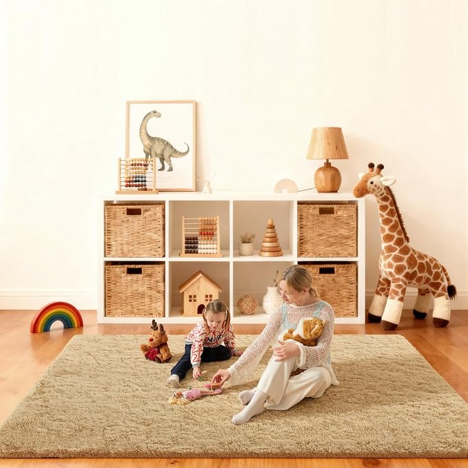 4x6 Rugs for Bedroom, Fluffy Area Rugs for Living Room, Small Fuzzy Shag Soft by Unknown