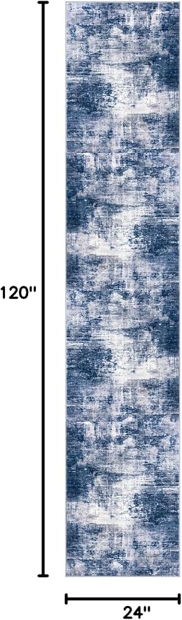 IOHOUZE Abstract Runner Rug 2x10 Ft Washable Runners - Image 2