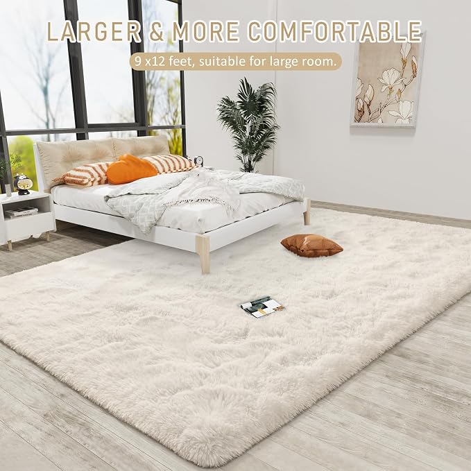 LOCHAS Ultra Soft Indoor Modern Area Rugs Fluffy Living Room Carpets - Image 8