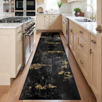 RELEANY Washable Area Rugs 2'x6' Non-Slip Modern Abstract Soft by RELEANY