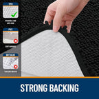 OLANLY Toilet Rugs U-Shaped 24x24, Extra Soft Absorbent Chenille Contour - Image 6