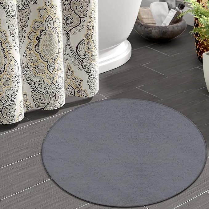 Room Sofa Yoga Soft Round Carpet, Home Decor Non Slip Kitchen Office Circle Rug - Image 4