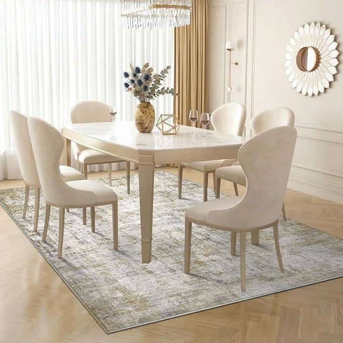5x7 Area Rugs Washable Living Room Rug-No Slip Soft Carpets Modern Abstract - Image 5
