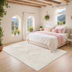 Pauwer 4x6 Washable Area Rugs for Living Room Modern Beige Solid Color Soft - Image 8