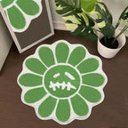 Trippy Happy Face Rug Cool Rugs Tufted Quick Dry Bath Mats by Shovagy