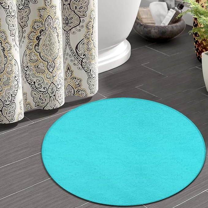 Large Round Area Rug Home Decor Modern Bathroom Rug Kitchen Office Circle Rug - Image 4
