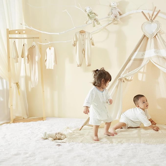 BENRON White Fluffy Rugs for Living Room 4x6, Soft Cream Area Rug for Kids - Image 3