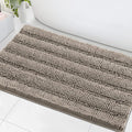 H.VERSAILTEX Bath Mats for Bathroom Non Slip Extra Thick Chenille Striped Bath by HVERSAILTEX
