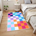 Terrug Multicolored Checkered Rug - Image 2