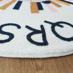 Poowe ABC Lion Kids Room Rug, 31.5" Round Washable Area Rugs - Image 7