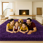 5x7 Plush Fluffy Area Rugs, Large Soft Carpet, Upgraded Non-Slip Rectangular Rug - Image 3