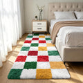 Shag Runner Rug for Bedroom Living Room 2x6 Upgrade Non-Slip Fluffy Soft by Boshengya