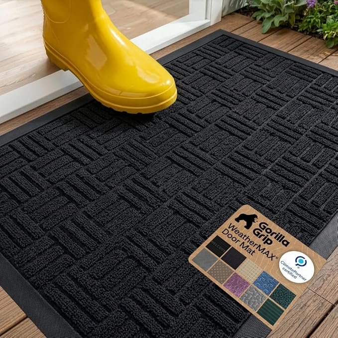 GORILLA GRIP 100% Waterproof All-Season WeatherMAX Doormat US Designed Natural by Unknown