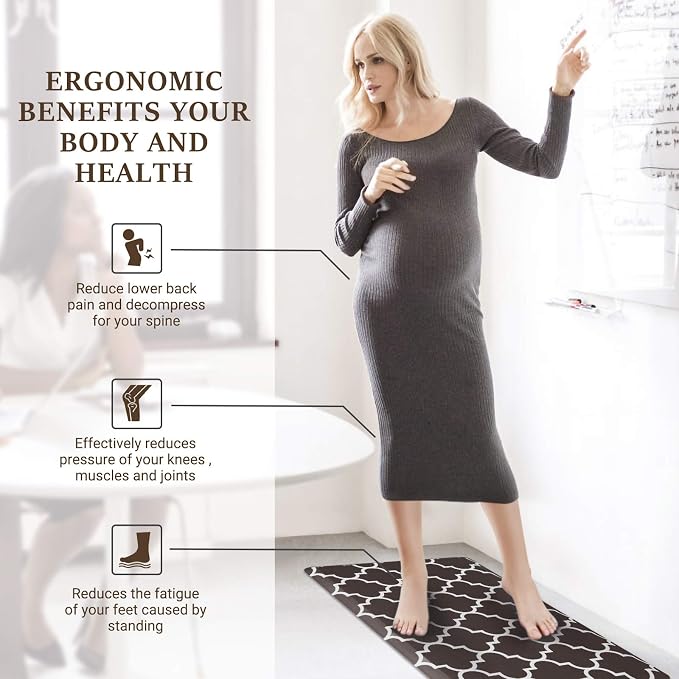 WISELIFE Kitchen Mat Cushioned Anti-Fatigue Kitchen Rug, 17.3"x 39", Non Slip - Image 6