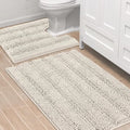 H.VERSAILTEX Bathroom Rugs Bath Rug Set 2 Piece Bathroom Contour Rug Toilet Mat by HVERSAILTEX