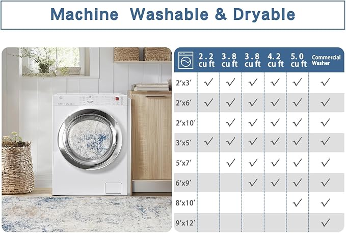 Srugn Washable Rugs 8x10 Area Rugs - Image 9