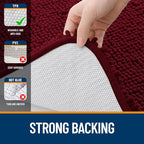 OLANLY Bathroom Rugs 30x18, Extra Soft Absorbent Chenille Bath Rugs, Rubber - Image 6