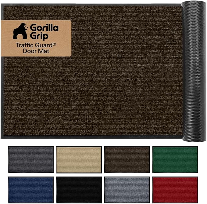 GORILLA GRIP Waterproof Traffic Guard Door Mat, Heavy Duty Entryway Mats by Unknown