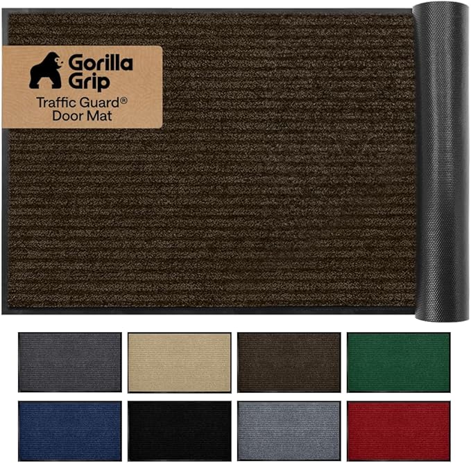 GORILLA GRIP Waterproof Traffic Guard Door Mat, Heavy Duty Entryway Mats by Unknown