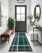 Terrug Plaid Runner Rugs for Kitchen, Soft Low Pile Stain Resistance Carpet for - Image 2