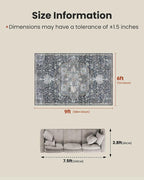 AMADA HOMEFURNISHING 6x9 Area Rugs, Vintage Rugs - Image 2
