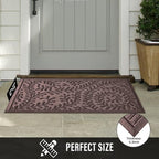 HIYARD Front Door Mat, Absorbent Dirt Trapping Welcome Door Mat Indoor Outdoor - Image 3