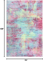 IOHOUZE Abstract Area Rugs 6x9 Ft Washable Rugs - Image 2